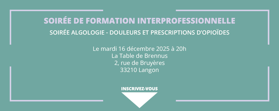 You are currently viewing Soirée Interpro : Algologie – Douleur et prescriptions d’opioïdes